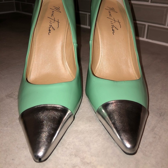 Mark Fisher mint green stilettos - Picture 3 of 6